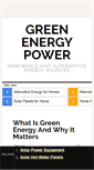Mobile Screenshot of greenenergypower.net