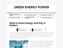 Tablet Screenshot of greenenergypower.net
